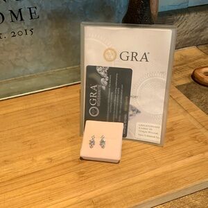 Open hoop 1.4 cttw Moissanite earrings